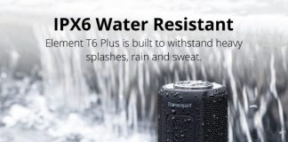 Tronsmart T6 Plus – IPX6 hordozható bluetooth hangszóró Tronsmart T6 Plus – IPX6 hordozható bluetooth hangszóró