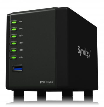 A Synology® bemutatja a DiskStation DS419slim eszközt, a saját felhőt, amely elfér a tenyerében