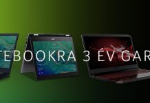 3 Év gyári garancia minden Acer notebookra 2019. augusztus 1-től