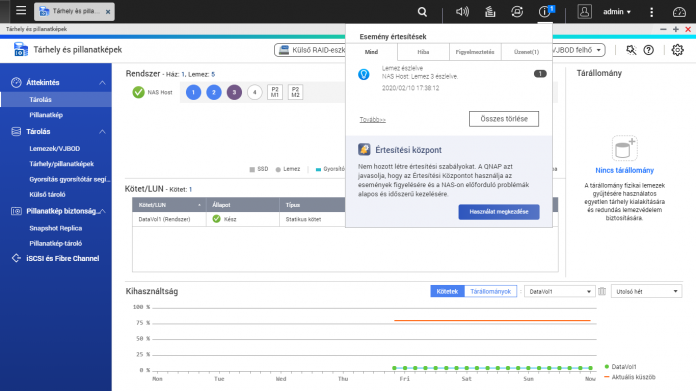 Raid1 migrálása Raid5-re, adatvesztés nélkül | QNAP NAS