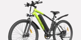 GOGOBEST GM30 elektromos kerékpár | 29*2,1 hüvelykes | 48V 750W motor | 45km/h Max sebesség | 13Ah akkumulátor | 65km hatótáv | Shimano 7 sebességes váltó – fekete zöld GOGOBEST GM30 elektromos kerékpár